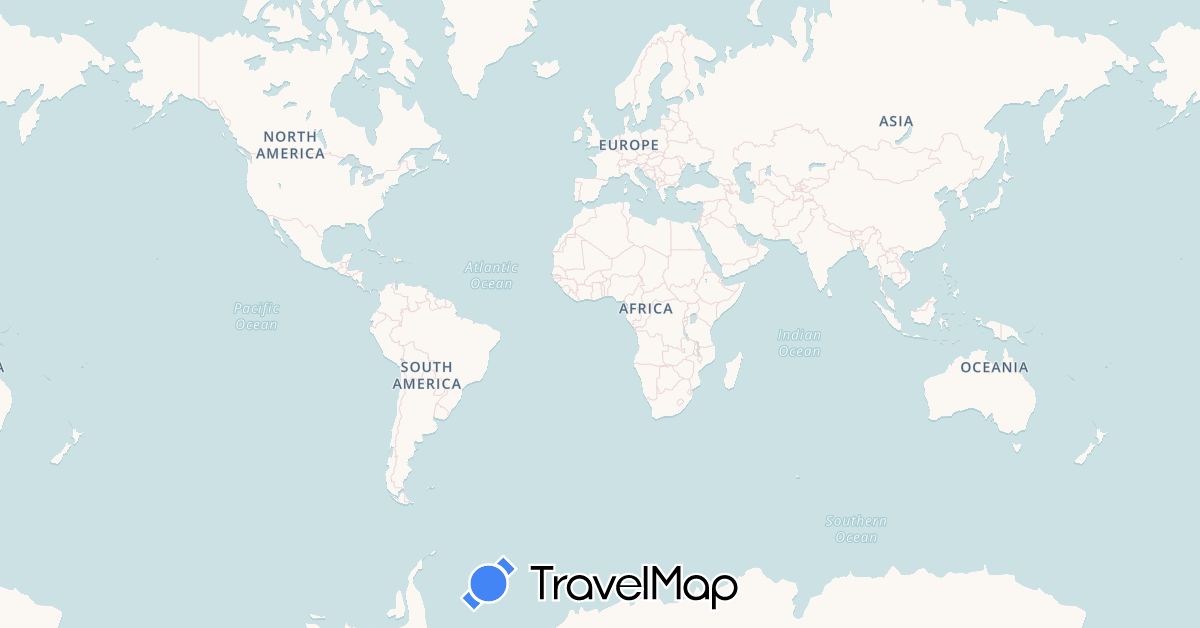 TravelMap itinerary: driving, plane in Spain, France, Italy, Puerto Rico, United States (Europe, North America)